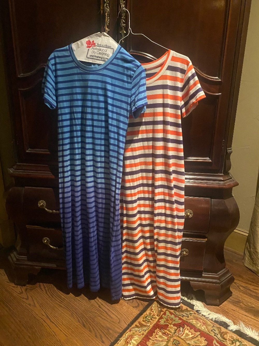 Two J Crew T-shirt Dresses